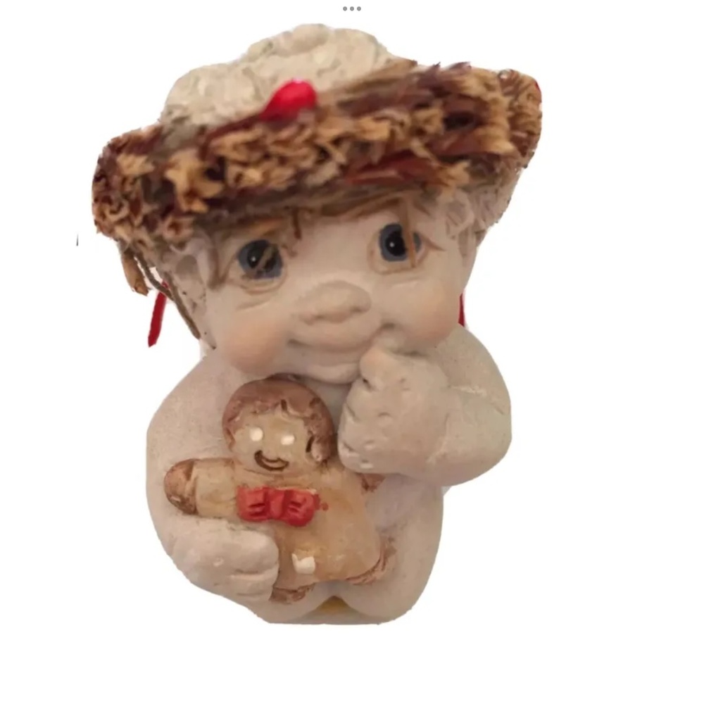Vintage Dreamsicle Angel “Sweet Stuff” Christmas Holiday Gingerbread Cookie